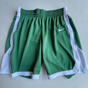 Nike Boys Medium Green Dri-Fit Basketball Shorts 6" Inseam Modern Uniform 10/12